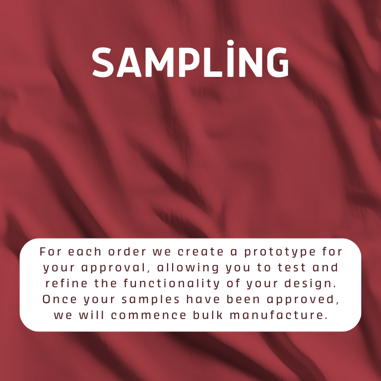 Prototype and sample garment production for clothing brands before bulk manufacturing.