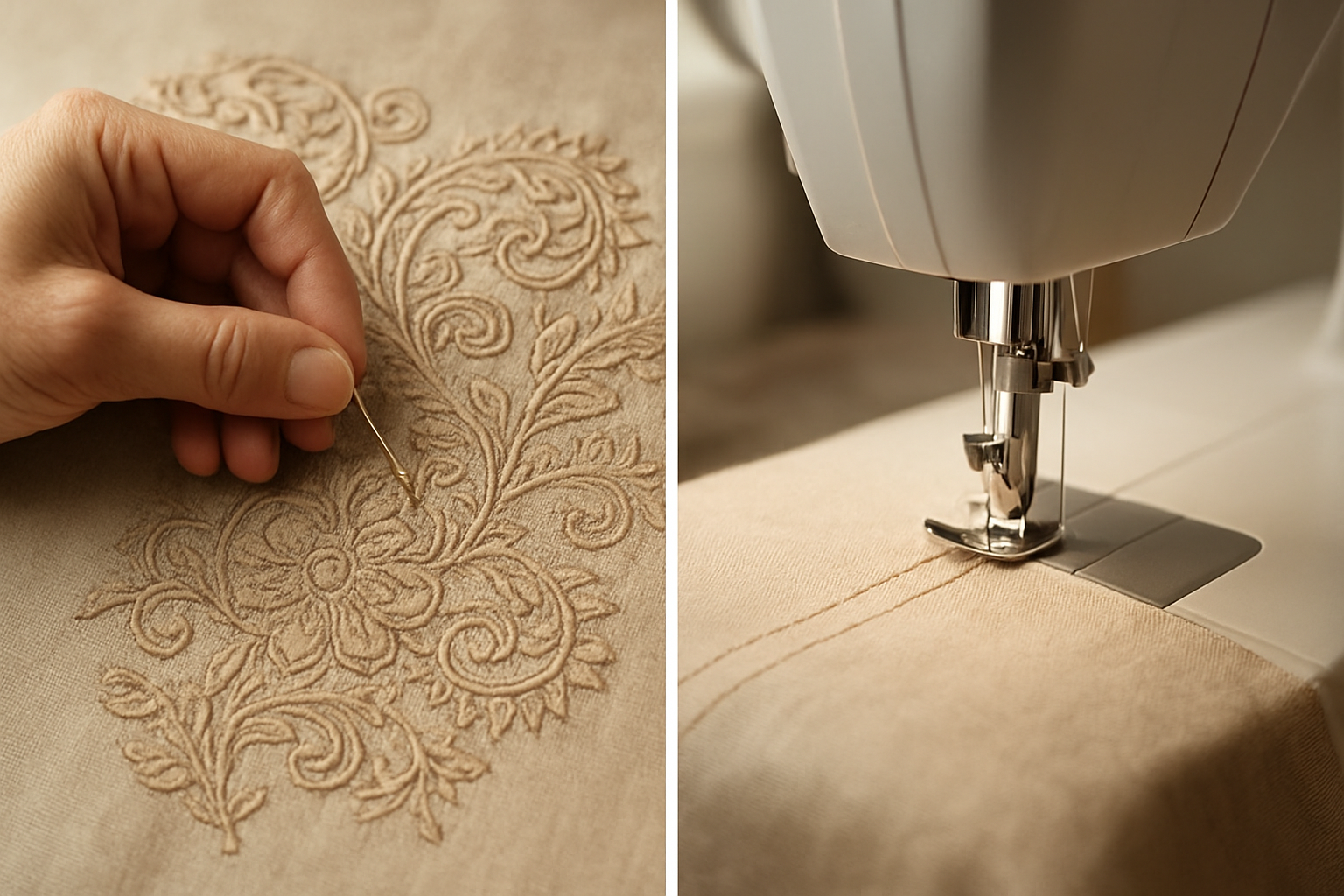 Traditional craftsmanship meets modern technology in Turkish clothing manufacturing.