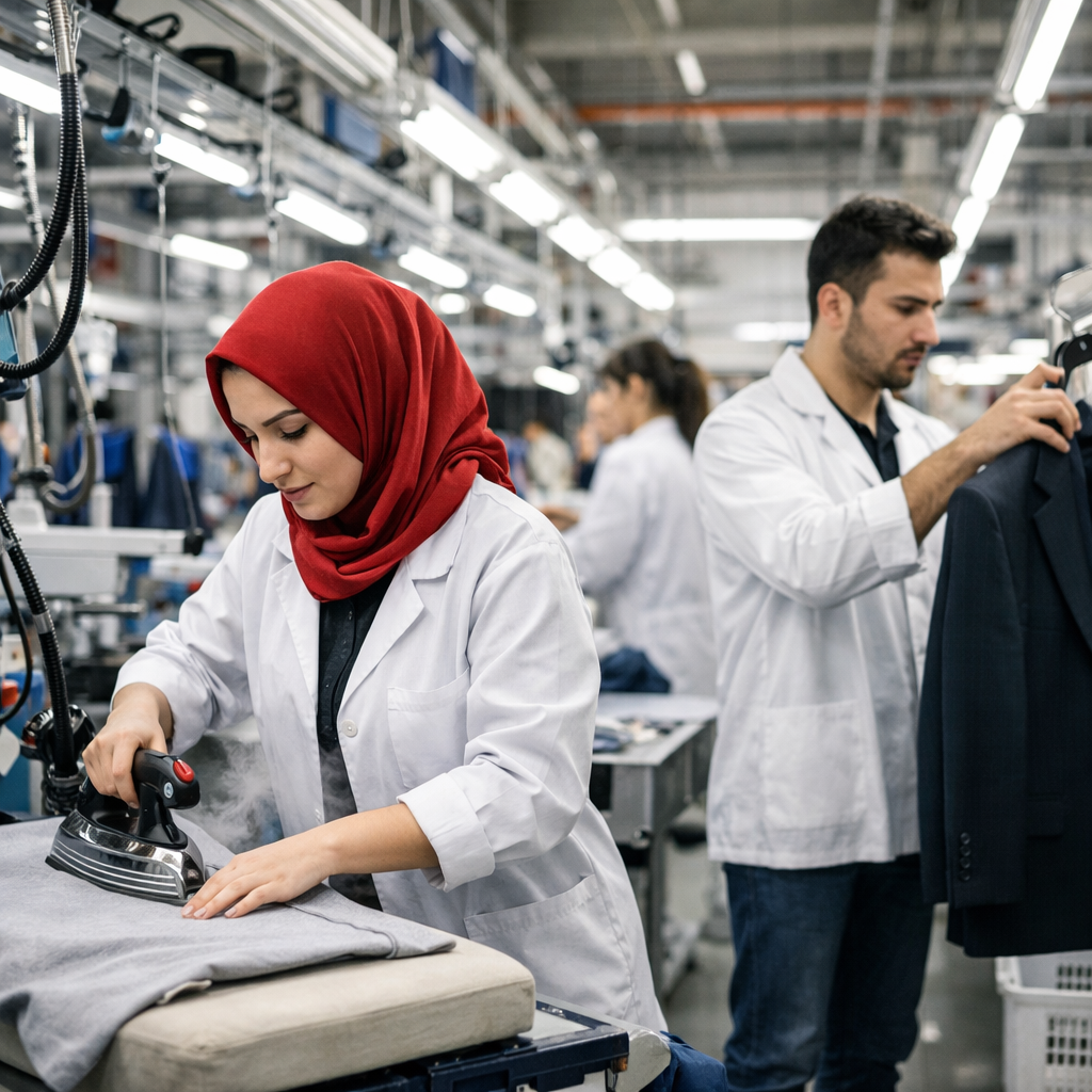 Reliable and innovative production at a Turkish clothing manufacturer.