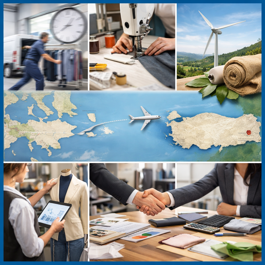 Beş ana avantajı özetleyen, Avrupa ve Türkiye'yi bağlayan infografik taslağı